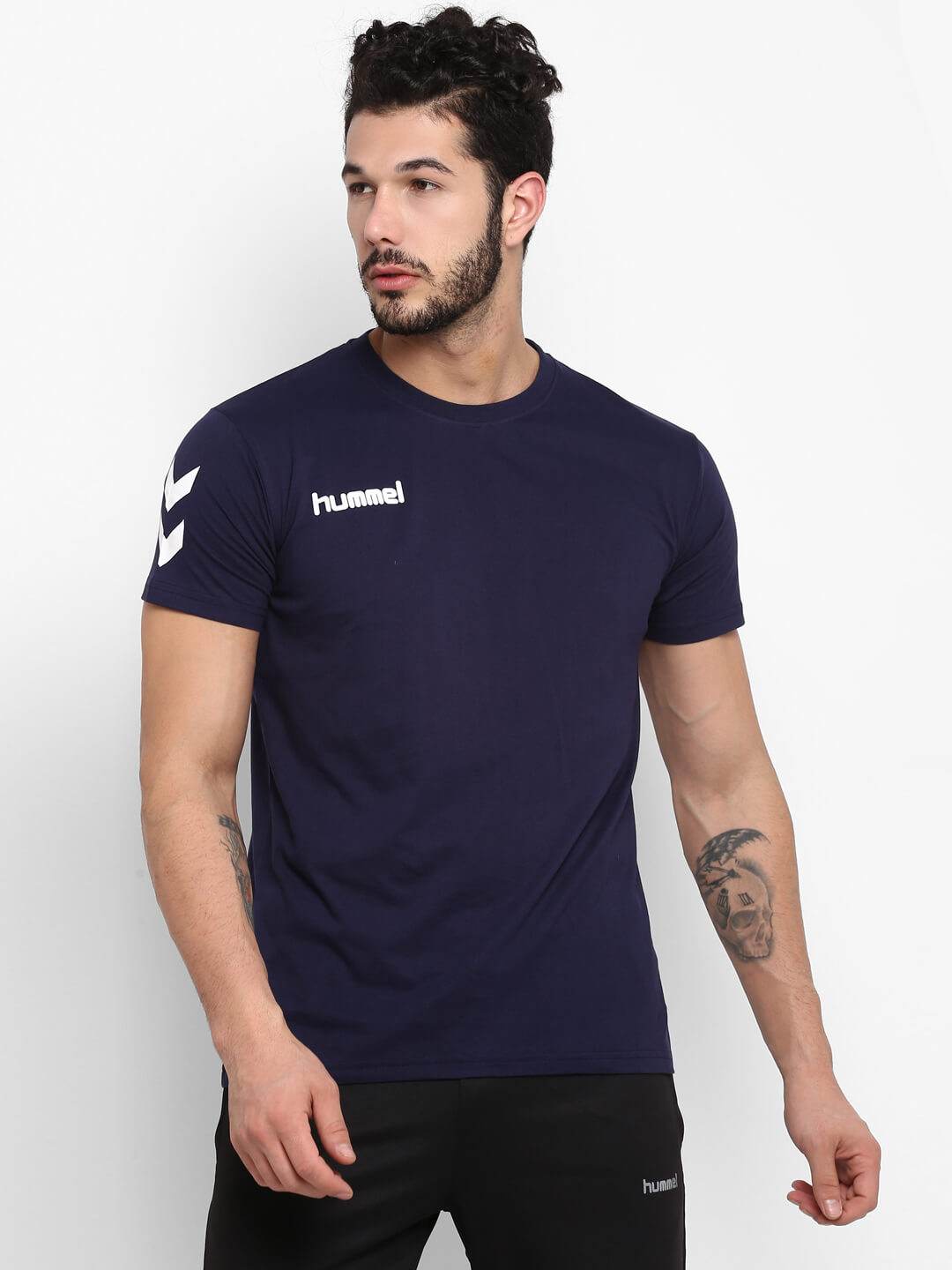 Hummel Blue Regular Shirts for Men Daily Wear