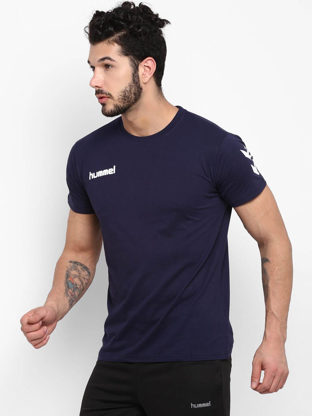 Hummel Blue Regular Shirts for Men Daily Wear