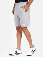 Hummel Grey Regular Joggers for Men Gym Wear