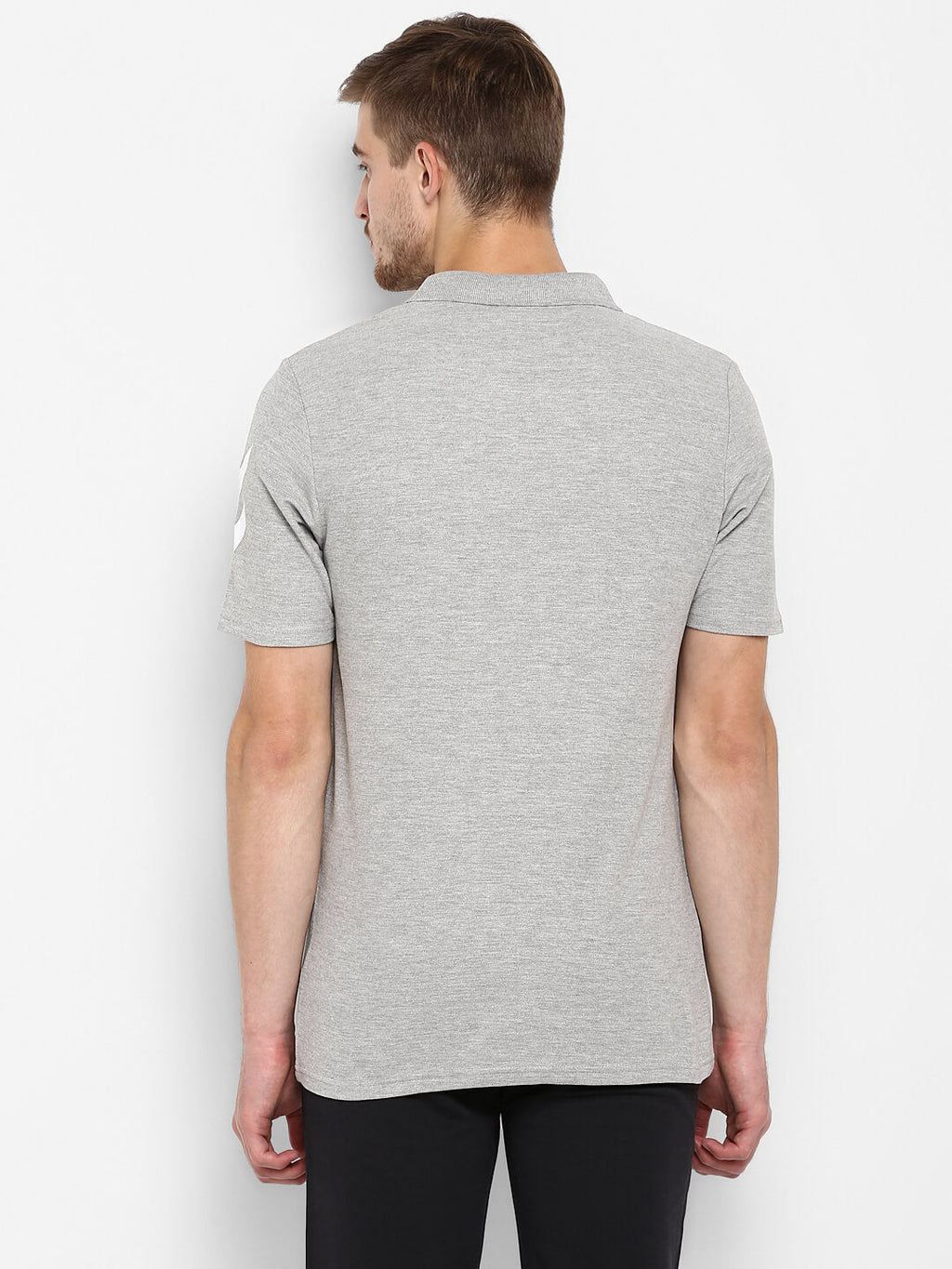 Hummel Grey Regular Shirts for Men Work Wear