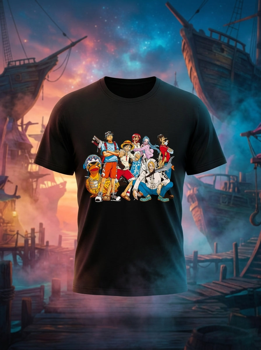 Anime World Black Tee
