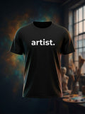 Artist Printed Black Tshirt