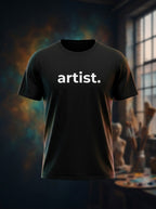 Artist Printed Black Tshirt