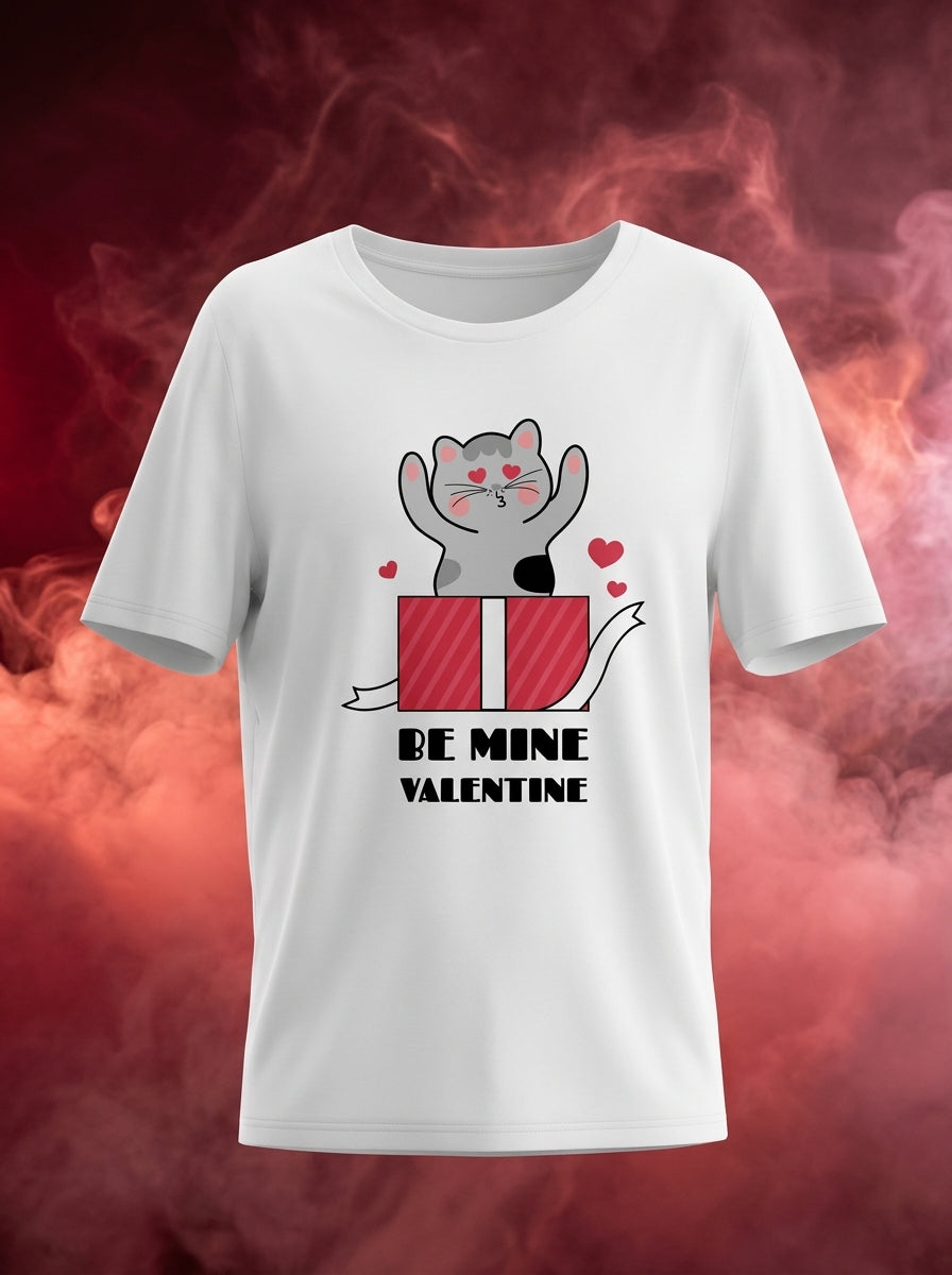 Be Mine Valentine Basic White Tshirt