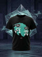 Be Rational. Get Real - Quirky Graphic T-Shirt Black Color