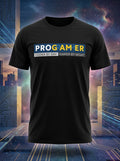 Coder by the Day, Gamer at night - True programmer Swag Black Tee