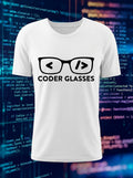 Coder Glasses - Coder Tee white