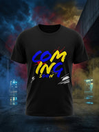 Coming Soon Graphic Printed Black Tshirt