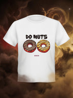 Do (Two) Nuts - Quirky Graphic T-Shirt White Color