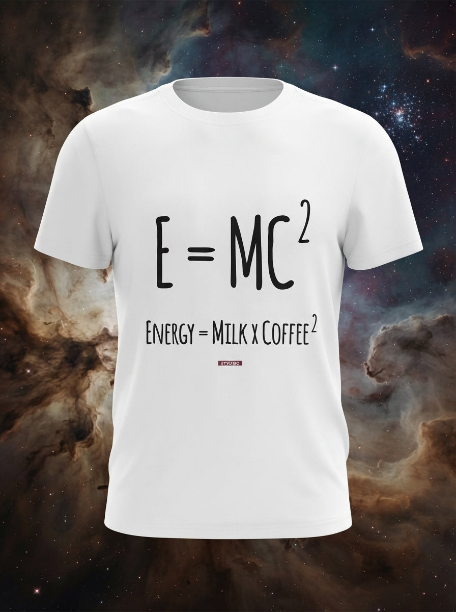 E=MC^2 - Graphic T-Shirt White Color