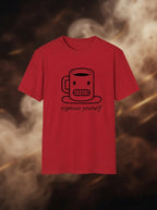 Espresso Yourself Graphic Printed Red Tshirt