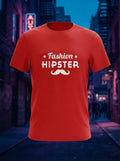 Fashion Hipster - Cool Casual Red Printed T-Shirt