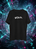 Glitch Printed Black Tshirt