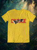 Have no fear Tshirt with Tiger Graphic - Quirky Graphic TShirt Yellow Color