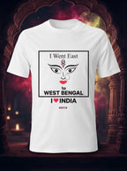I love West Bengal - Styched in India Graphic T-Shirt White Color
