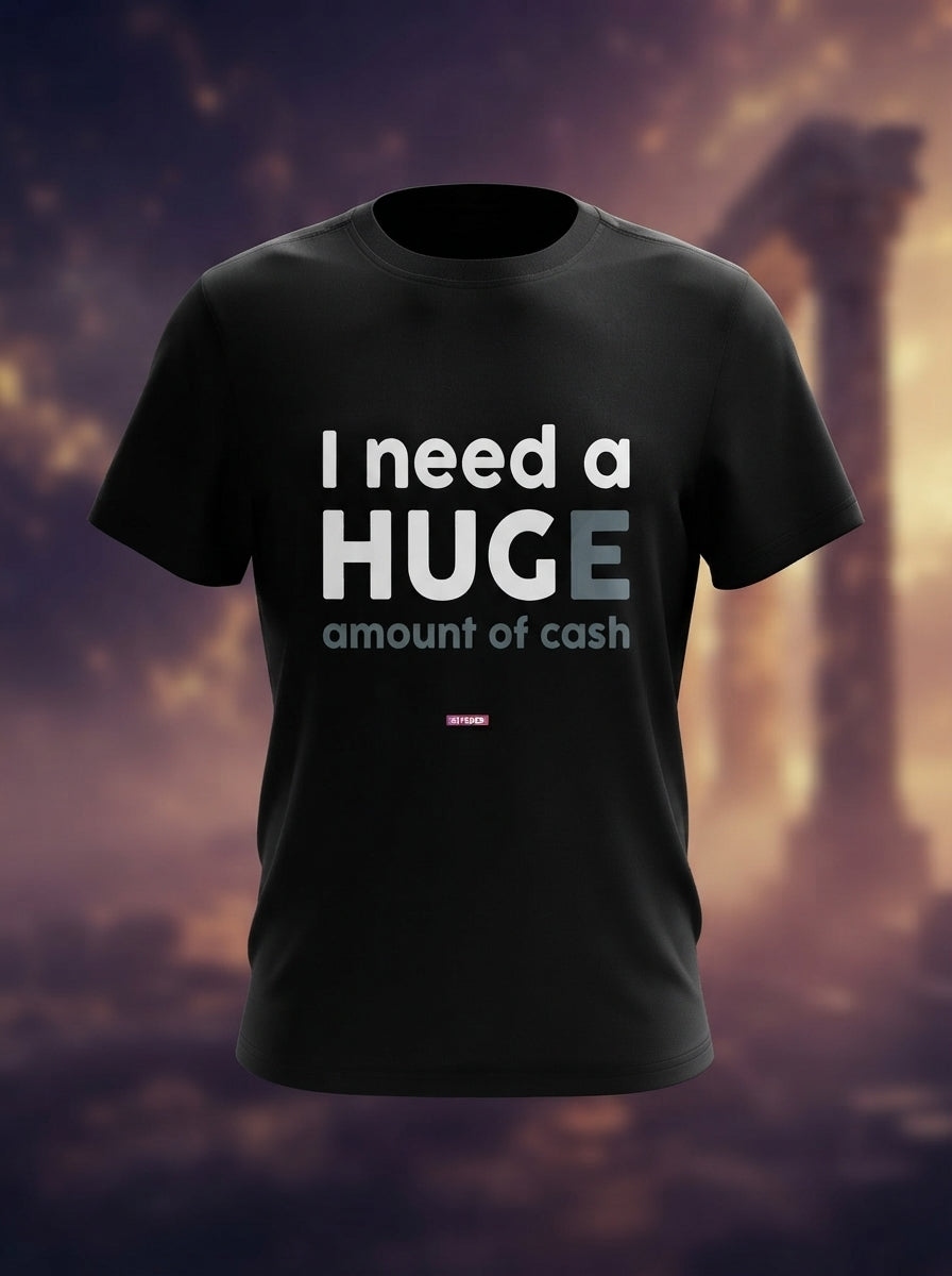I Need a Hug - Graphic T-Shirt Black Color