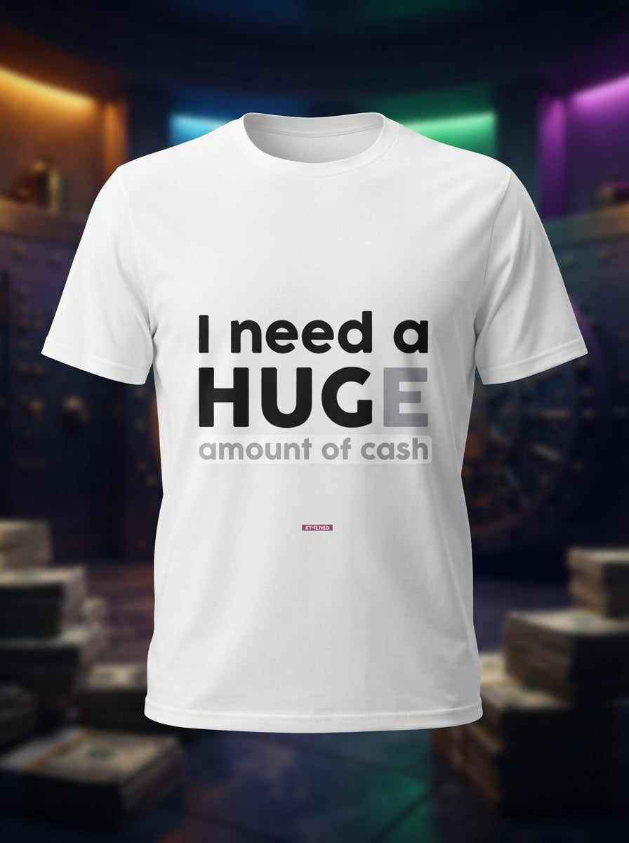 I Need a Hug - Graphic T-Shirt White Color
