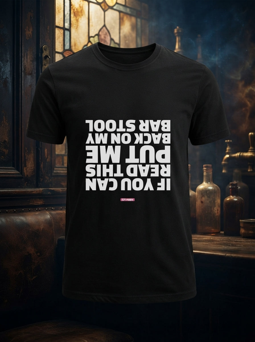 If you can read this - Graphic T-Shirt Black Color