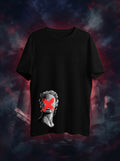 Just Another Head Graphic Printed Black Tshirt