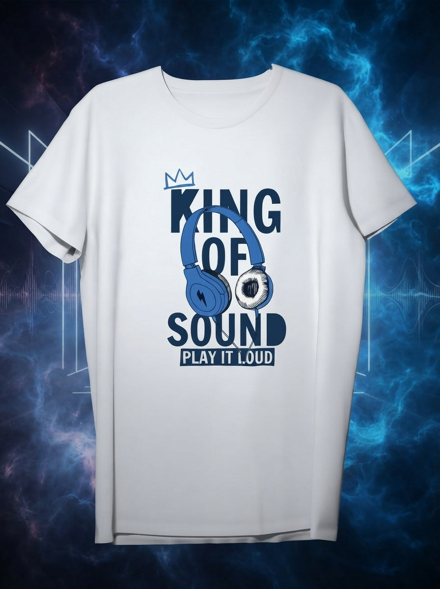 King of Sound - Play it Loud White T-Shirt