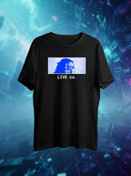 Live Co Mystery Graphic Printed Black Tshirt