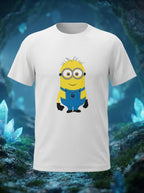 Minion - Minimal White Printed Casual T-Shirt