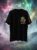 Nice Try Pocket Printed Graphic Black Tshirt