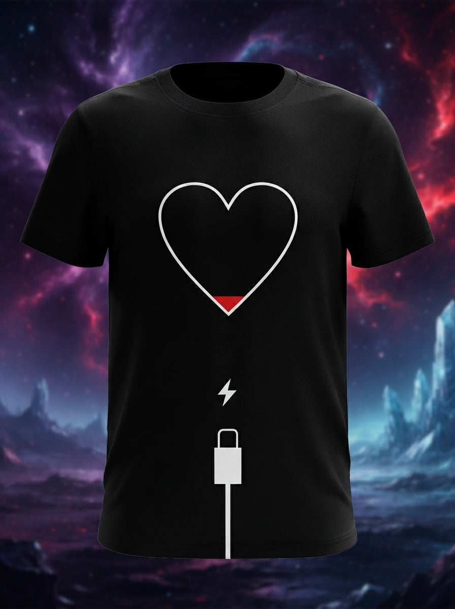 No Love Left - Heart Charging Exclusive Tee Black