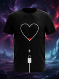 No Love Left - Heart Charging Exclusive Tee Black