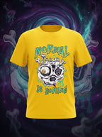 Normal Is Boring Graphic Printed Yellow Tshirt