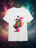 Pink Skull Graphic Printed White Tshirt