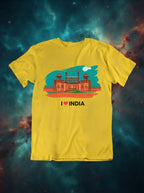 Red Fort - Styched in India Graphic T-Shirt White Color