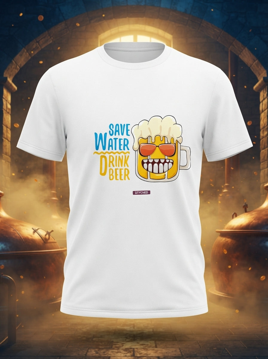 Save Water, Drink Beer - Funny Graphic TShirt