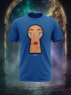 Scandal through the Keyhole - Blue Casual printed tee
