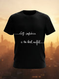 Self Confidence is the Best Outfit - Black Casual TShirt
