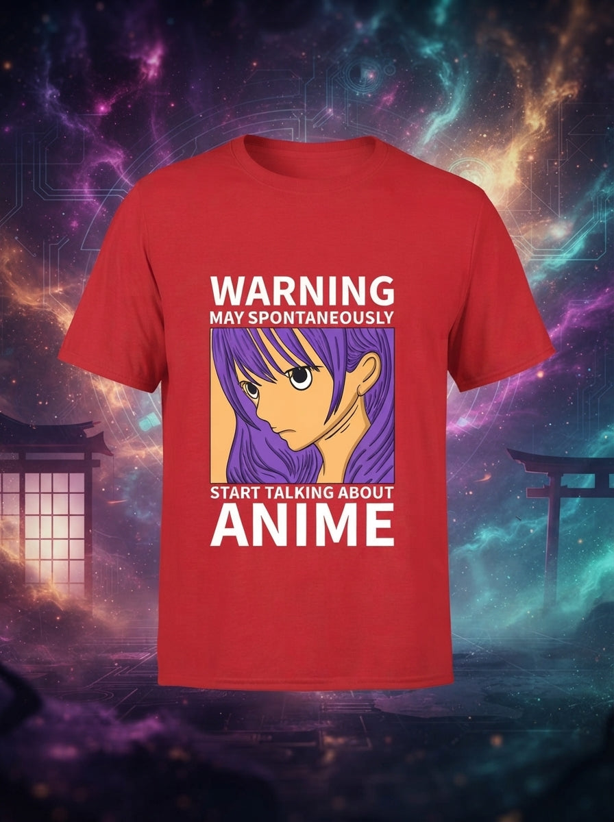Start Talking About Anime Red Tee