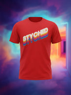 Styched Authentic Red Branded Graphic Tshirt