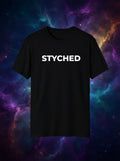 Styched Font Black Tshirt