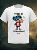 Thugs of Youngistaan - Quirky Graphic T-Shirt White Color