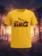 Venice Graphic Printed Yellow T-Shirt