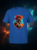 Warrior Graphic Printed Blue Tshirt