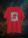 Wild Graphic Printed Red Tshirt