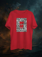 Wild Graphic Printed Red Tshirt