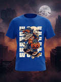 Wolf Graphic Printed Blue Tshirt