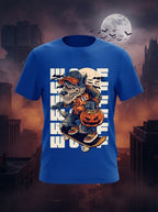 Wolf Graphic Printed Blue Tshirt