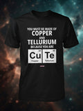 You are CuTe! - Quirky Graphic T-Shirt Black Color