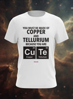 You are CuTe! - Quirky Graphic T-Shirt White Color