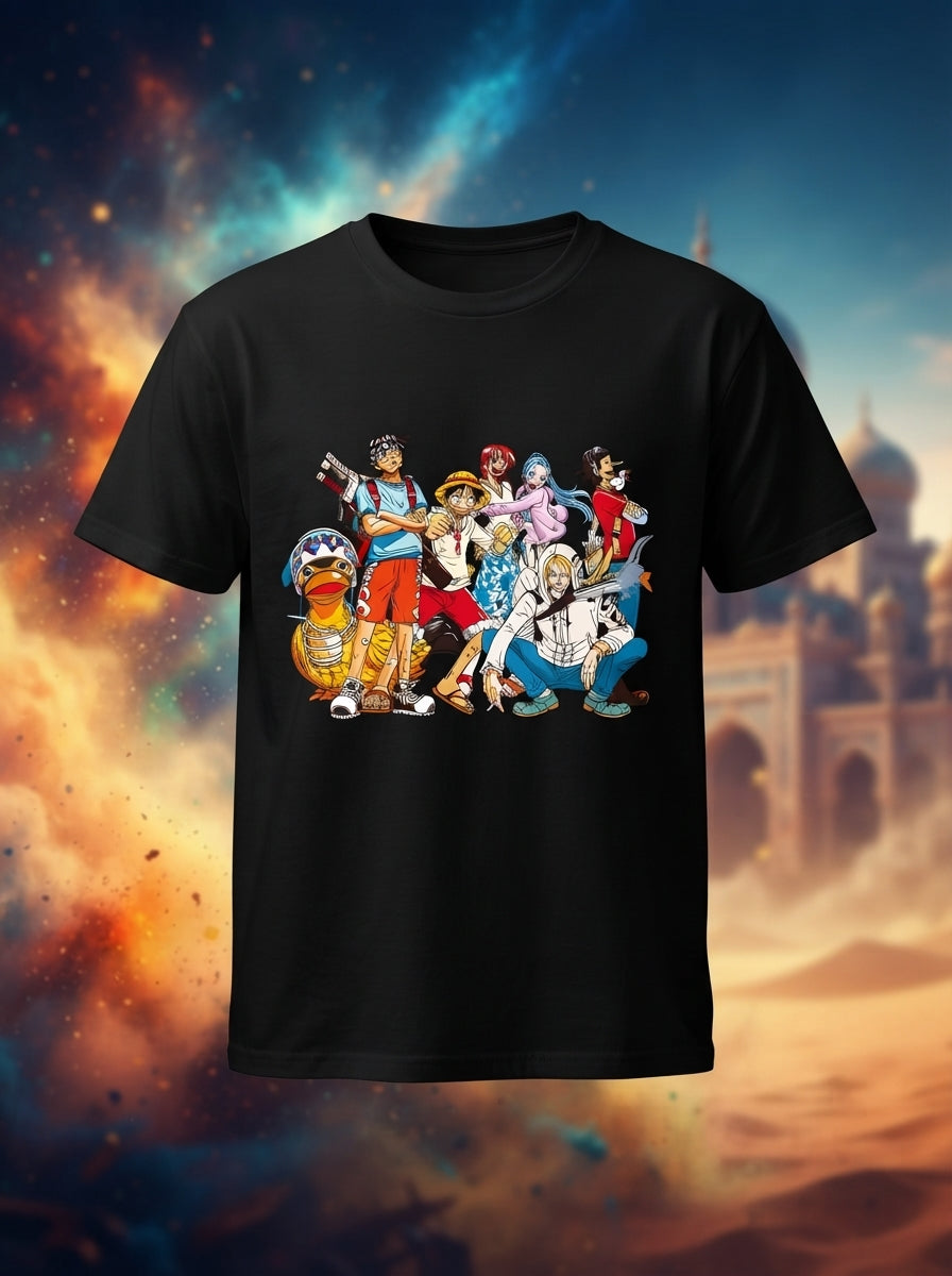 Anime World Black Tee