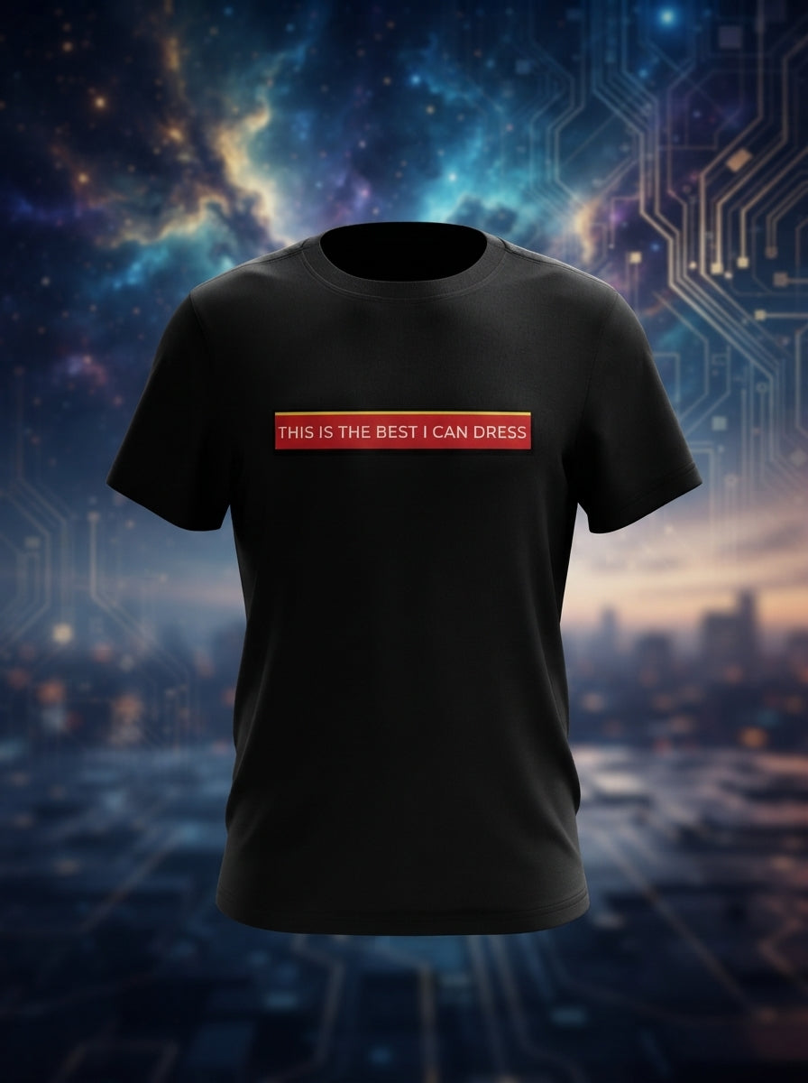 Best I Can Dress Graphic Black Tshirt