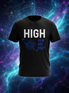 High Graphic Printed Black Tshirt